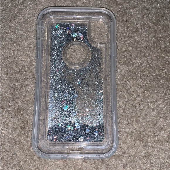 iPhone XR clear glitter gel case - Picture 1 of 7